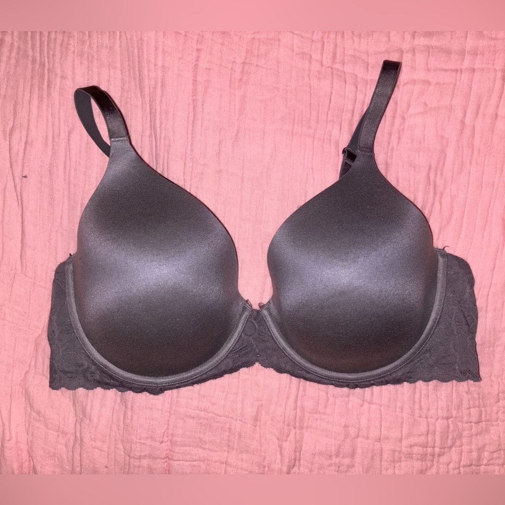 aerie Real Sunnie Full Coverage Bra in Charcoal